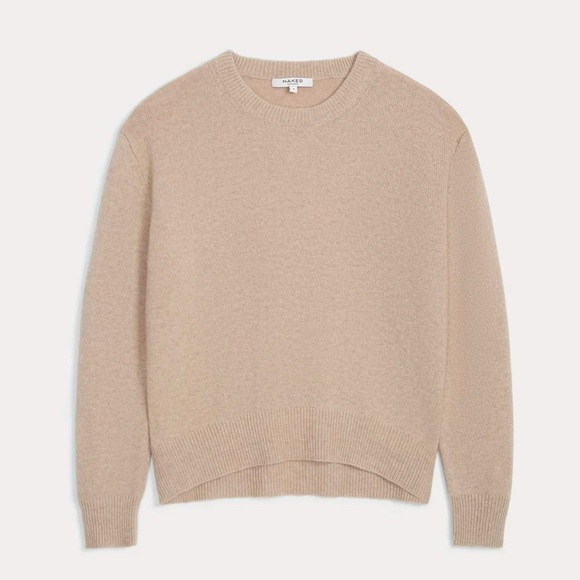 NAKED Cashmere KAIA Crewneck Cashmere Sweater FLAX Oatmeal NakedCashmere - M - Picture 4 of 9
